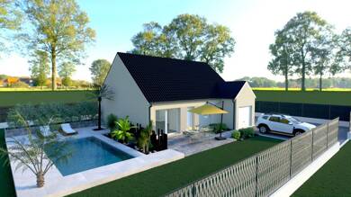 Maison de plain-pied à vendre 179 000 € 6 pièces 3 chambres 76 m² 800 m² de terrain Ganzeville 76400