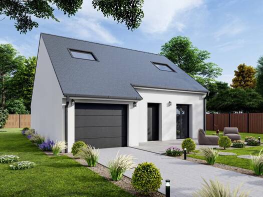 Terrain avec maison neuve à vendre 227 882 € 4 pièces 3 chambres 86 m² 350 m² de terrain Vouvray 37210