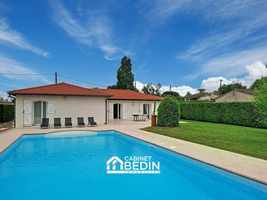 Maison de plain-pied à vendre 445 000 € 4 pièces 3 chambres 127 m² 1 342 m² de terrain Bruguières 31150