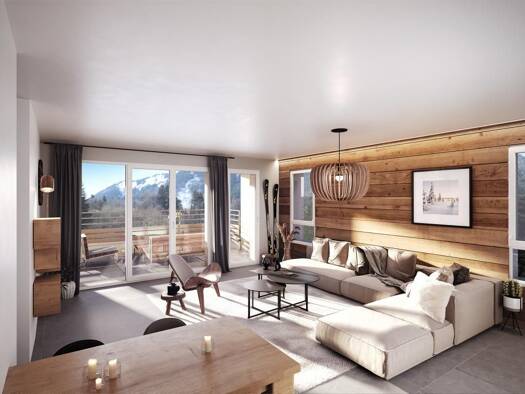 Appartement à vendre - neuf 260 000 € 2 pièces 1 chambre 55 m² Étage 2/3 Saint-Jean-d'Aulps 74430