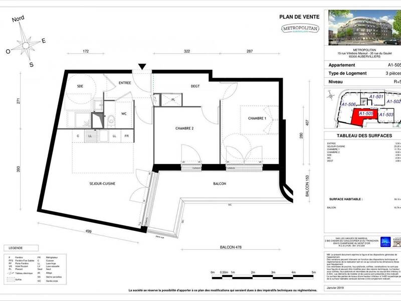 Maison à louer, 60m², AUBERVILLIERS