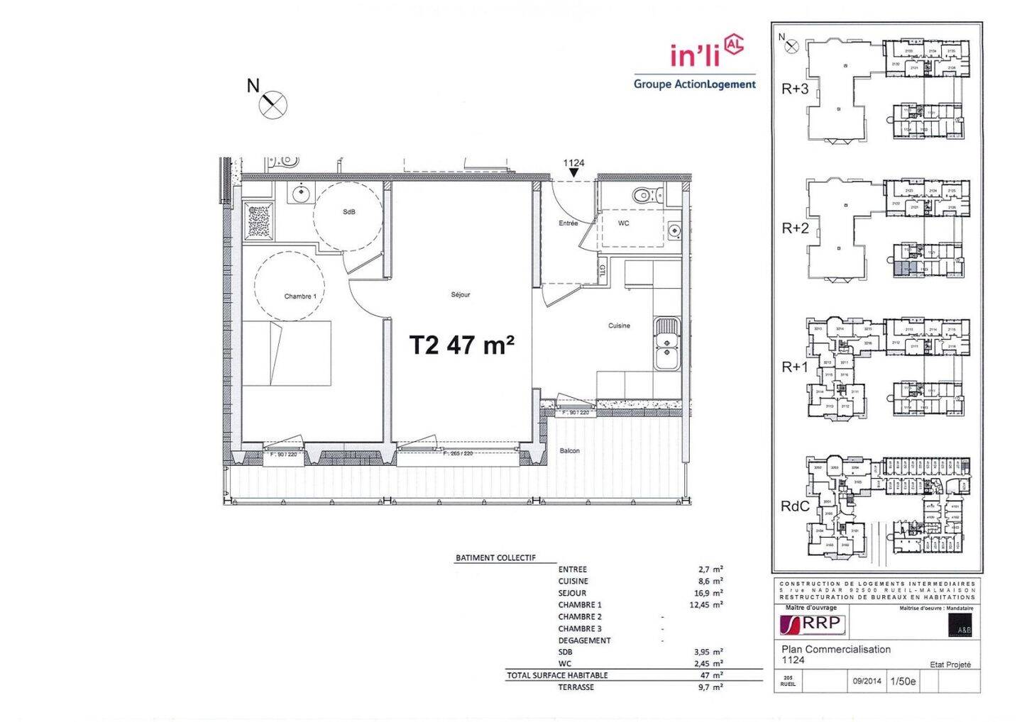 Maison à louer, 47m², RUEIL MALMAISON