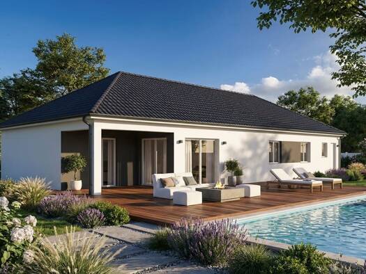 Terrain avec maison neuve à vendre 277 781 € 5 pièces 4 chambres 109 m² 1 820 m² de terrain La Charmée 71100