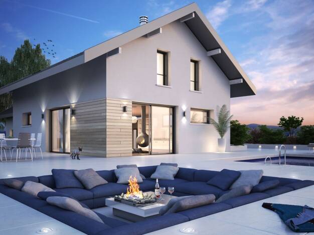 Terrain avec maison neuve à vendre 624 000 € 4 pièces 3 chambres 133,7 m² 554 m² de terrain Saint-Paul-en-Chablais 74500