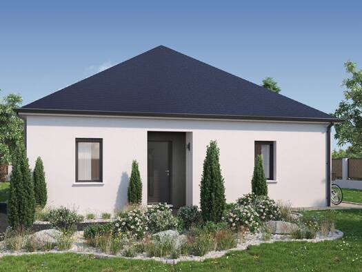 Terrain avec maison neuve à vendre 219 422 € 4 pièces 3 chambres 82 m² 1 647 m² de terrain Roc-Saint-André 56460