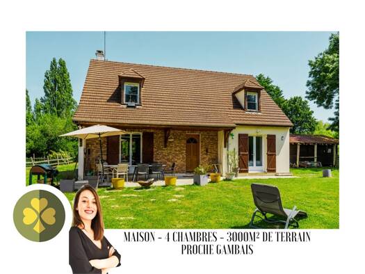 Maison à vendre 465 000 € 5 pièces 4 chambres 155 m² 3 000 m² de terrain Gambais 78950