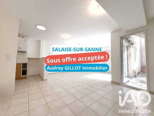 Appartement à vendre 110 000 € 3 pièces 2 chambres 64,02 m² RDC/2 Salaise-sur-Sanne 38150