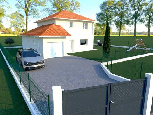 Terrain avec maison neuve à vendre 317 000 € 5 pièces 1 chambre 118 m² Morestel 38510
