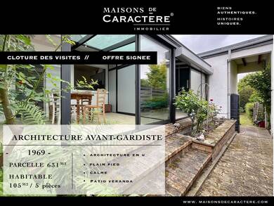 Maison de plain-pied à vendre 320 000 € 5 pièces 3 chambres 105 m² 631 m² de terrain Chapet 78130