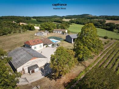 Maison à vendre 381 600 € 6 pièces 4 chambres 156 m² 26 000 m² de terrain Monflanquin 47150