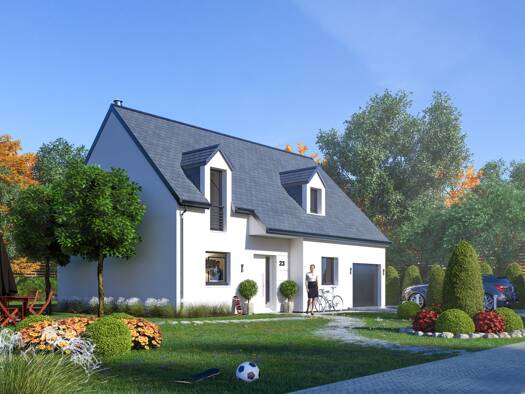 Terrain avec maison neuve à vendre 236 080 € 4 pièces 3 chambres 92,6 m² 1 500 m² de terrain Lachelle 60190