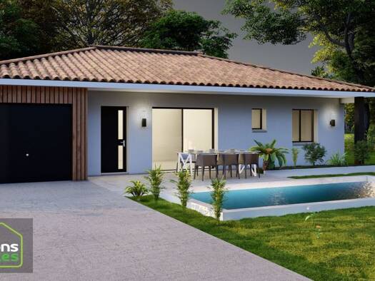 Terrain avec maison neuve à vendre 257 900 € 4 pièces 3 chambres 87 m² 386 m² de terrain Corneilhan 34490
