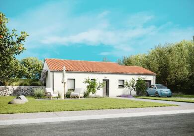 Maison de plain-pied à vendre 247 585 € 4 pièces 3 chambres 85 m² 374 m² de terrain Brem-sur-Mer 85470