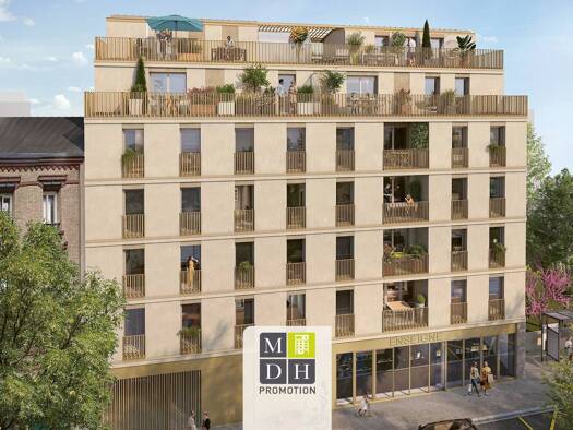 Appartement à vendre - neuf 530 000 € 4 pièces 3 chambres 76,4 m² 1er étage Centre Ville Gentilly 94250