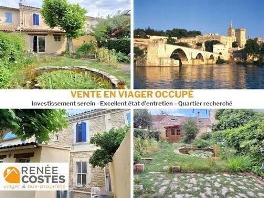 Maison en viager occupé Bouquet 34 575 € 4 pièces 2 chambres 70 m² 196 m² de terrain Saint Ruf-Trillade Sud Avignon 84000