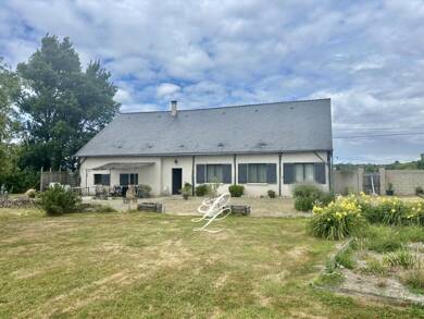 Maison de plain-pied à vendre 492 900 € 4 pièces 2 chambres 132 m² 60 000 m² de terrain Teloche 72220