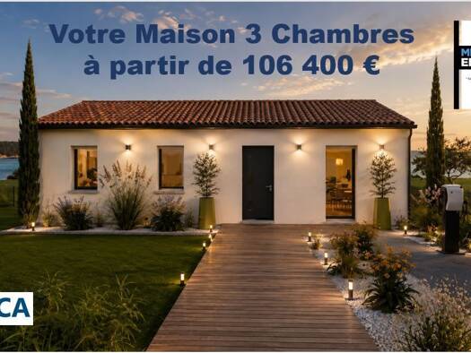 Terrain avec maison neuve à vendre 220 750 € 4 pièces 3 chambres 77 m² 457 m² de terrain Parentis-en-Born 40160