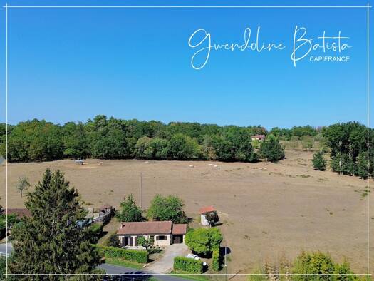 Maison de plain-pied à vendre 139 000 € 4 pièces 3 chambres 84 m² 1 200 m² de terrain Ginestet 24130