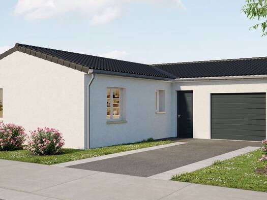 Terrain avec maison neuve à vendre 200 570 € 3 pièces 2 chambres 70 m² 840 m² de terrain Hiersac 16290