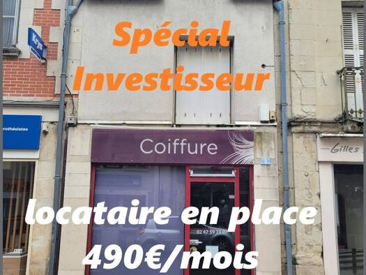 Local commercial à vendre 55 600 € 67 m² de surface de vente Descartes 37160
