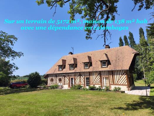 Maison à vendre 499 500 € 6 pièces 3 chambres 138 m² 5 172 m² de terrain Centre Ville Est Lisieux 14100