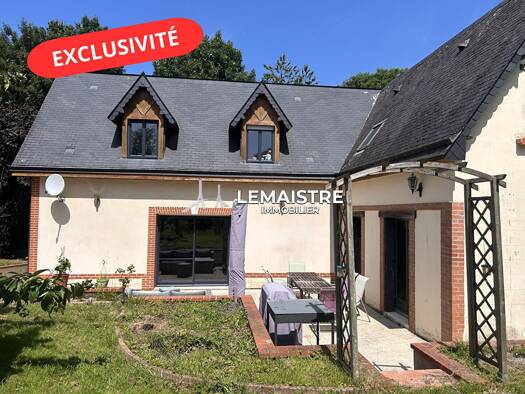 Maison de plain-pied à vendre 390 000 € 7 pièces 5 chambres 205 m² 2 000 m² de terrain Criquetot l Esneval 76280