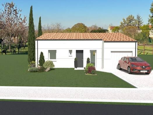 Terrain avec maison neuve à vendre 165 000 € 3 pièces 2 chambres 75 m² 567 m² de terrain Chadenac 17800