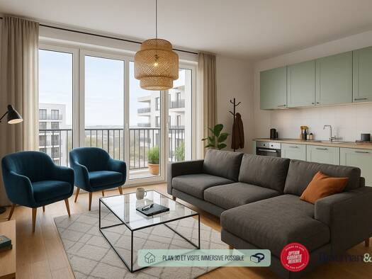 Appartement à vendre - neuf 193 150 € 1 pièce 27 m² 2ème étage Centre Nanterre 92000