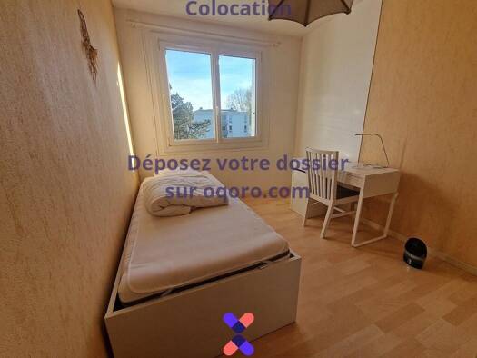 Colocation à louer 400 € 5 pièces 4 chambres 80 m² 3ème étage Bernardière-Bellevue-Harlière Saint-Herblain 44800