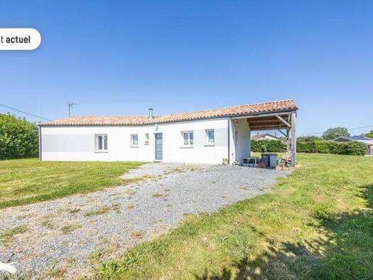 Maison de plain-pied à vendre 195 064 € 5 pièces 4 chambres 110 m² 1 917 m² de terrain Exireuil 79400