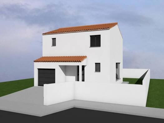 Terrain avec maison neuve à vendre 221 300 € 4 pièces 3 chambres 80 m² 254 m² de terrain Centre Ville Thuir 66300