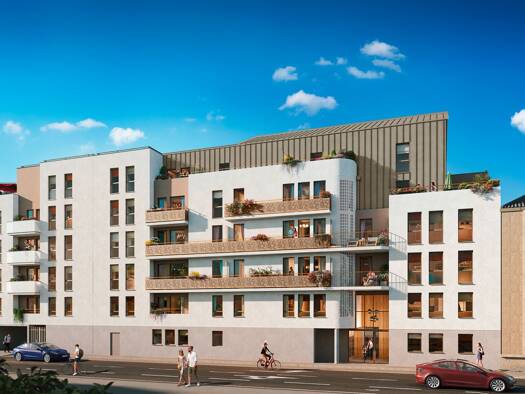 Appartement à vendre - neuf 174 000 € 2 pièces 1 chambre 40 m² Clemenceau Dijon 21000