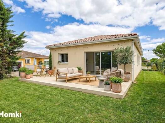 Maison de plain-pied à vendre 329 000 € 4 pièces 3 chambres 112 m² 650 m² de terrain Le Terroir Saint-Alban 31140