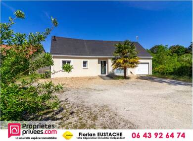 Maison de plain-pied à vendre 198 550 € 5 pièces 3 chambres 108 m² 2 800 m² de terrain Pruniers-en-Sologne 41200