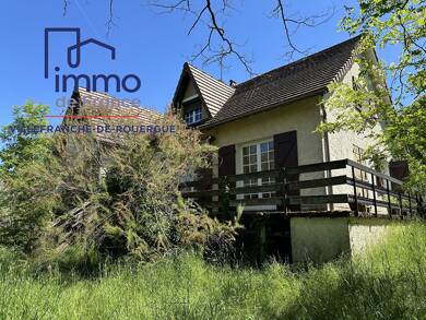 Maison de plain-pied à vendre 180 200 € 7 pièces 4 chambres 165 m² 2 520 m² de terrain Nord Est Villefranche de Rouergue 12200
