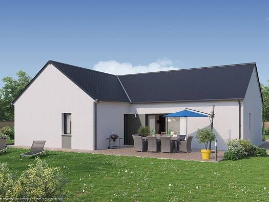 Terrain avec maison neuve à vendre 213 132 € 5 pièces 4 chambres 109 m² 452 m² de terrain Gahard 35490
