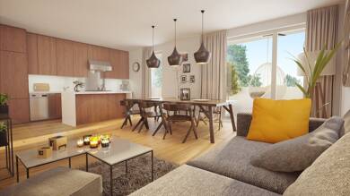 Appartement à vendre - Neuf 201 000 € 2 pièces 54,2 m² RDC Haut du Lièvre-Gentilly Maxeville 54320