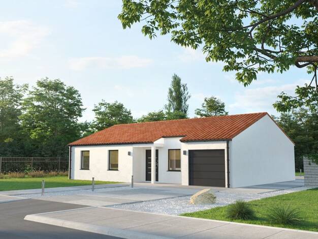 Terrain avec maison neuve à vendre 178 508 € 5 pièces 4 chambres 90 m² 544 m² de terrain Saint-Jean-de-Beugné 85210