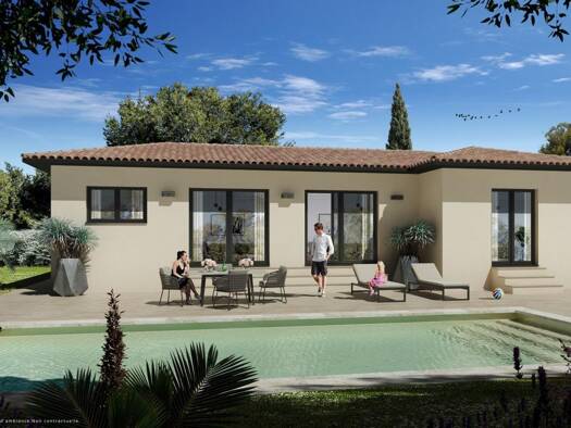 Terrain avec maison neuve à vendre 444 000 € 4 pièces 3 chambres 90 m² 450 m² de terrain Saint Mitre Marseille 13ème arrondissement 13013
