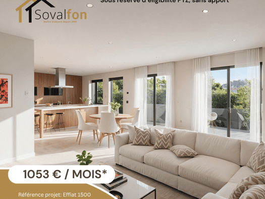 Terrain avec maison neuve à vendre 219 000 € 4 pièces 3 chambres 82 m² 1 500 m² de terrain Effiat 63260