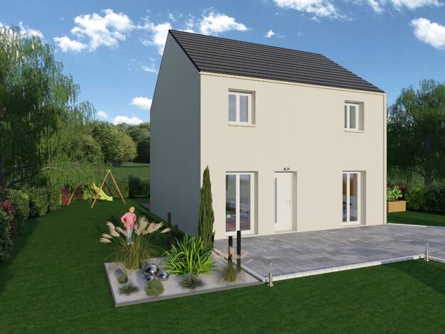 Terrain avec maison neuve à vendre 367 765 € 1 pièce 1 chambre 99 m² Les Coteaux Andrésy 78570