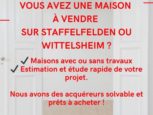 Maison à vendre 1 € 1 pièce 1 chambre Pfastatt 68120