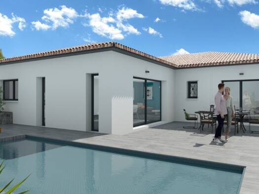 Terrain avec maison neuve à vendre 444 000 € 5 pièces 4 chambres 134 m² 1 029 m² de terrain Malataverne 26780