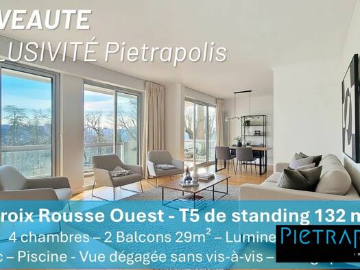 Appartement à vendre 765 000 € 5 pièces 4 chambres 132,4 m² Étage 1/7 Flammarion Lyon 4ème arrondissement 69004