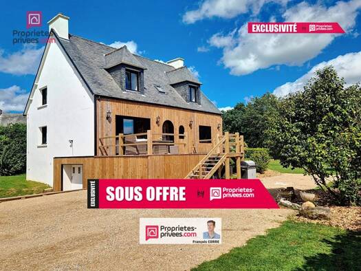 Maison à vendre 324 800 € 8 pièces 5 chambres 150 m² 1 790 m² de terrain Morlaix 29600