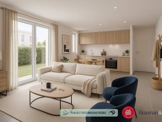 Appartement à vendre 222 000 € 3 pièces 2 chambres 57 m² RDC Courseulles-sur-Mer 14470