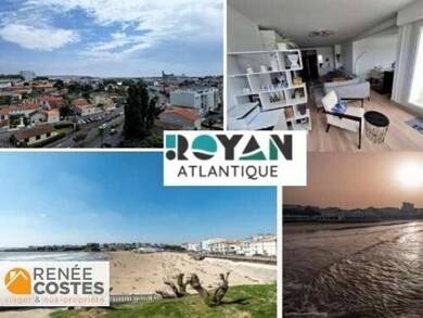 Appartement en viager occupé Bouquet 32 100 € 3 pièces 1 chambre 71 m² 8ème étage Pontaillac Royan 17200