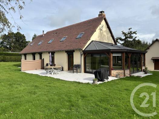 Maison de plain-pied à vendre 549 900 € 4 pièces 3 chambres 129 m² 5 918 m² de terrain Grangues 14160