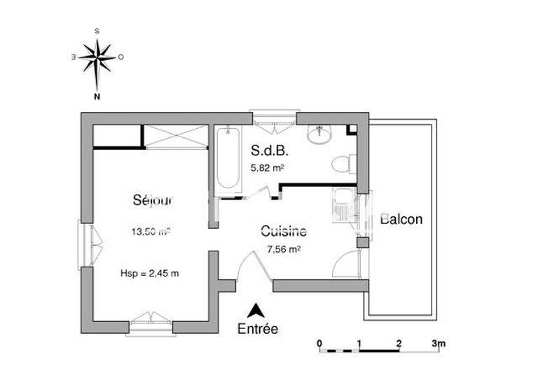 Appartement à louer 463 € 1 pièce 27 m²<br/>superficie Dernier étage, 1/1<br/>étage Vendenheim 67550