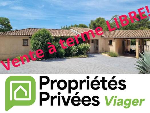 Villa en viager libre Bouquet 119 000 € 7 pièces 4 chambres 160 m² 1 400 m² de terrain Cuges-les-Pins 13780